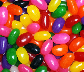 Jelly beans of all different colors