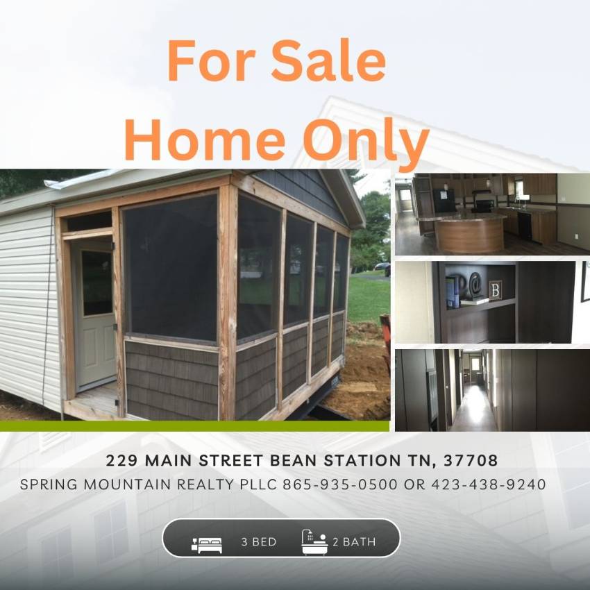 Bean Station, TN Mobile Home for Sale located at 229 Main Street 