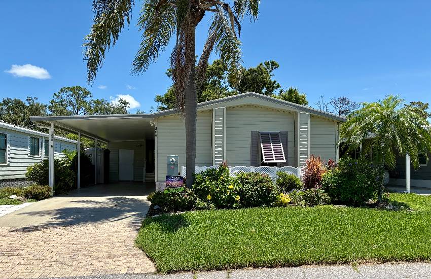 Venice, FL Mobile Home for Sale located at 1256 N Indies Circle Bay Indies