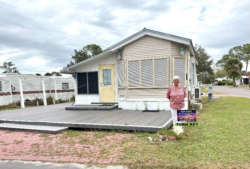 Venice, FL Mobile Home for Sale located at 1300 N River Road Lot C149 Ramblers Rest