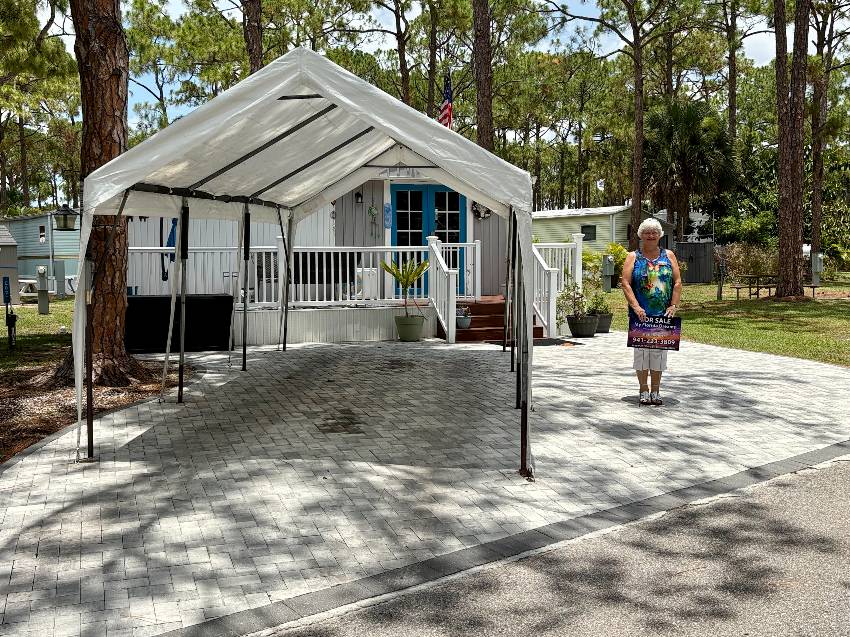 Venice, FL Mobile Home for Sale located at 1300 N River Road Lot E20 Ramblers Rest
