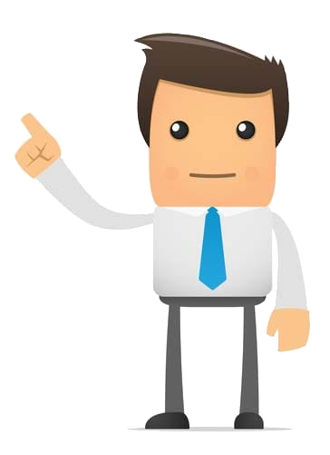 Seller pointing toward mobile home listing steps