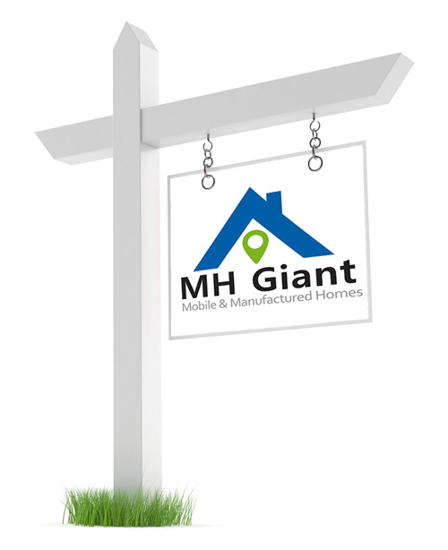 MH Giant mobile and manufactured homes for sale yard sign
