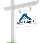 MH Giant logo on a real estate for sale sign