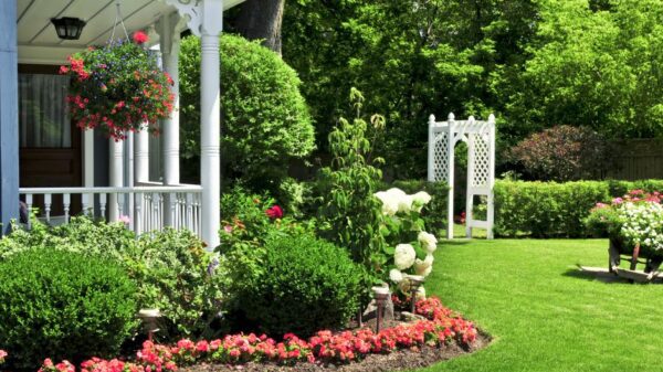 landscaped mobile home property in Tennessee