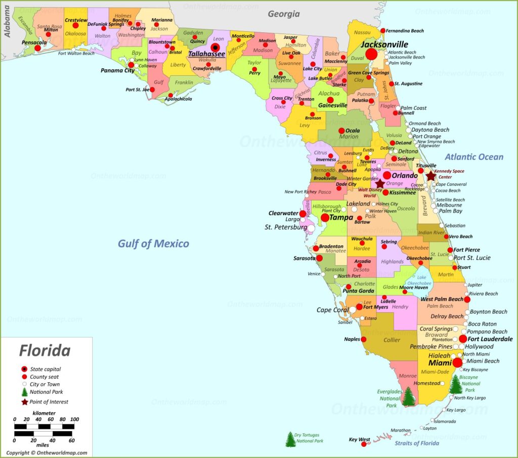 map of Florida