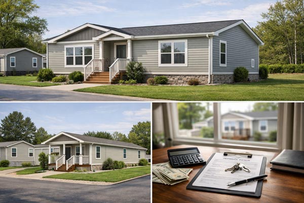 Modern manufactured home eligible for loan and mortgage financing
