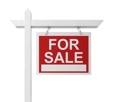 Manufactured home for sale yard sign