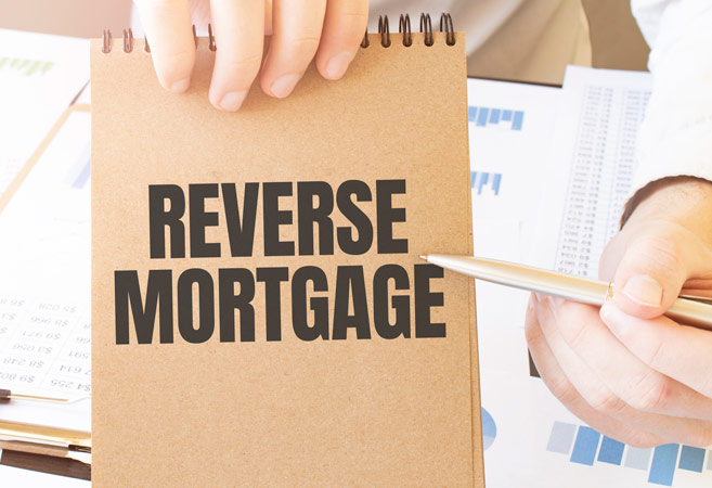 A sign that says Reverse Mortgage
